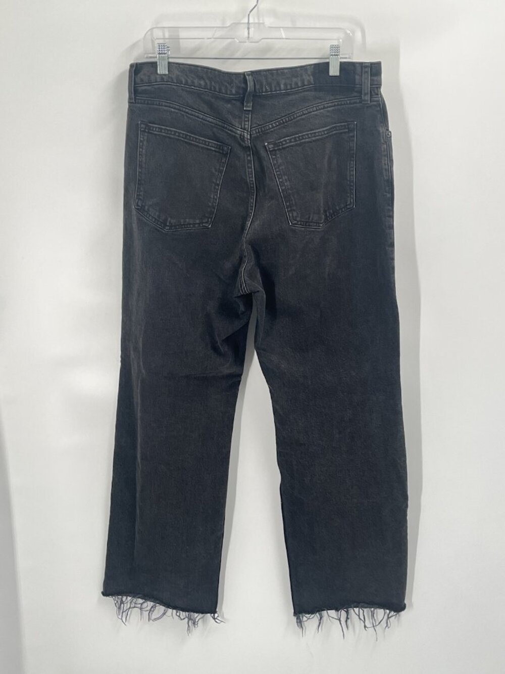 Abercrombie & Fitch 90s Relaxed Jeans High Rise Black Jeans Sz 12 - Picture 4 of 5